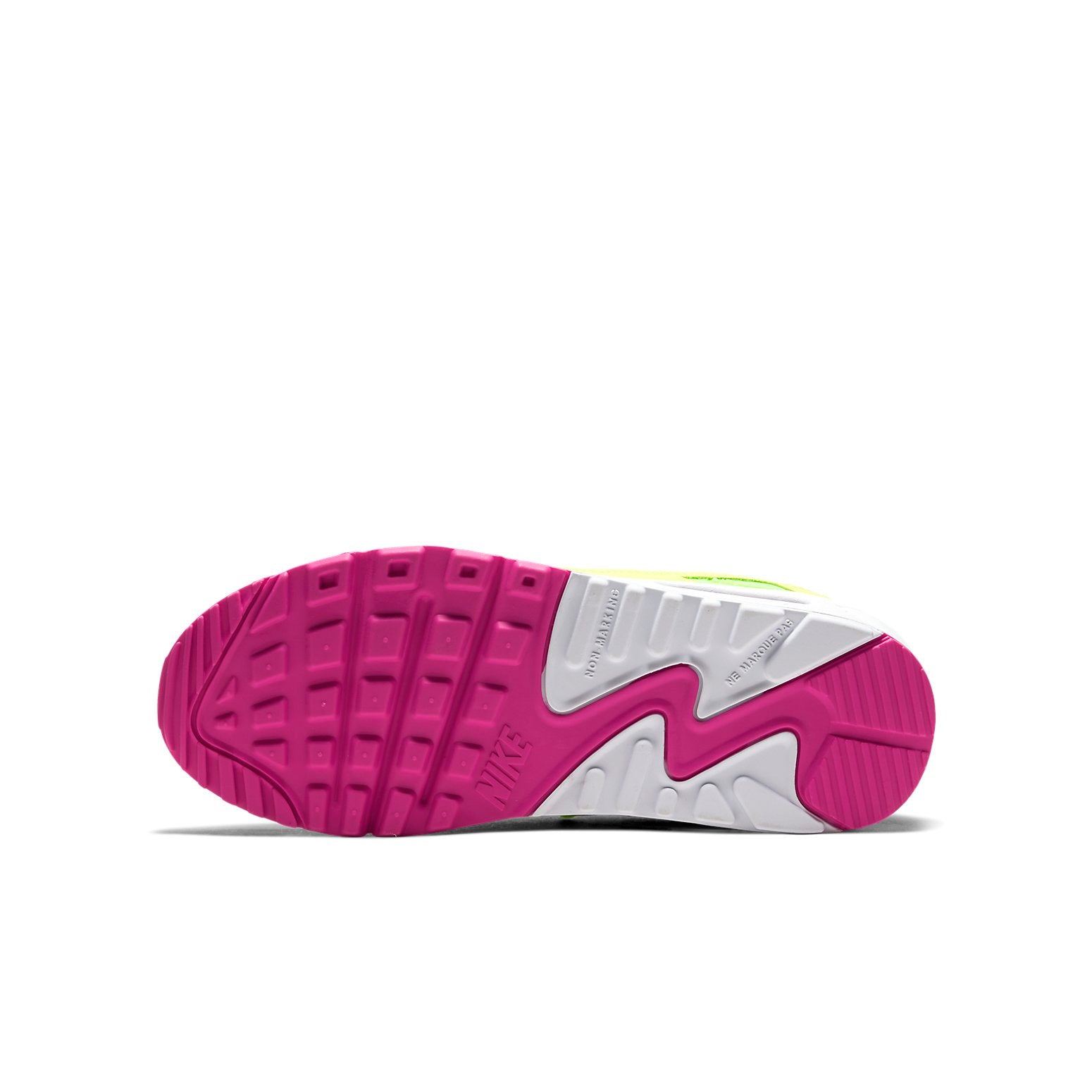(GS) Nike Air Max 90 Leather 'Volt Fire Pink' CW5795-700