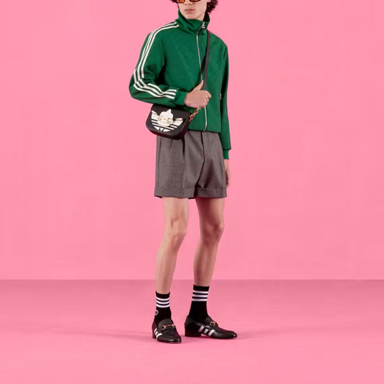 Gucci x adidas GG Trefoil Jacquard Jacket 'Green' 705756-ZAI22-3229