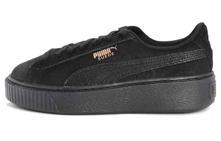 (WMNS) PUMA Suede Platform 'Triple Black' 366694-02