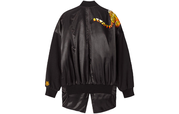 KENZO x Kansaiyamamoto Crossover SS21 TIGER Embroidered Aviator Black Jacket FB52BL1255KC-99