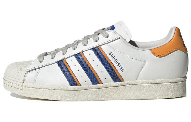 adidas Superstar 'White Orange Rush Snakeskin' FZ6476