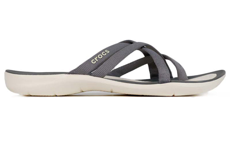 (WMNS) Crocs Beach & Pool SlidesSlippers 'Grey' 205479-0CT