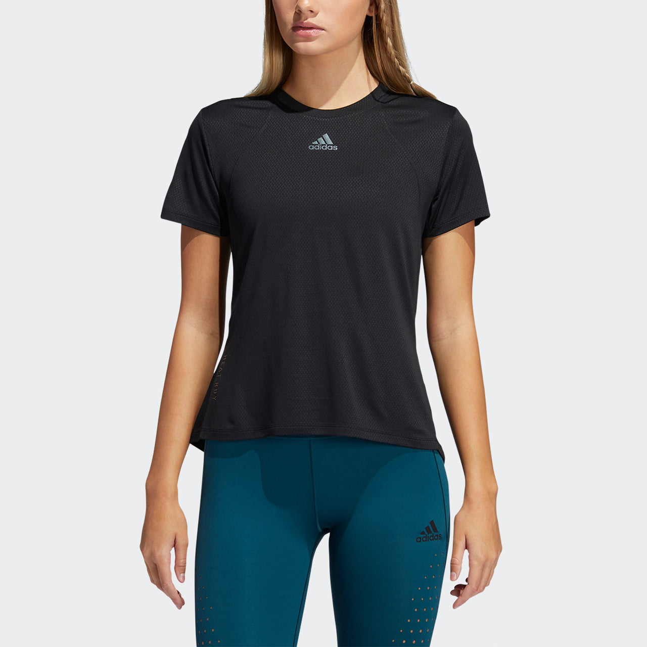 (WMNS) adidas Heat RDY Focus Tee Black H20744