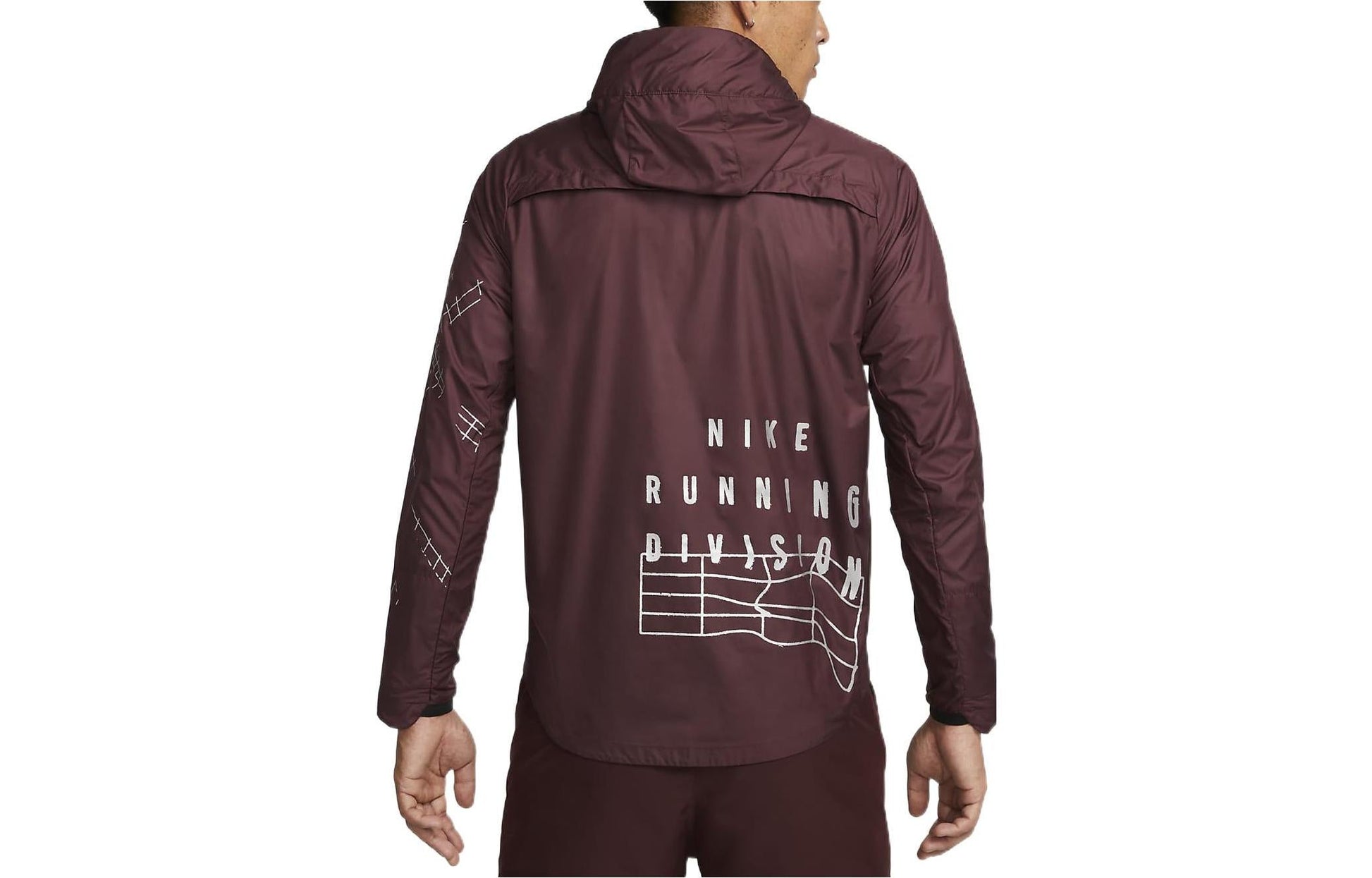 Nike Alphabet Zipper Hooded Track Jacket Men's Brown DQ6519-652