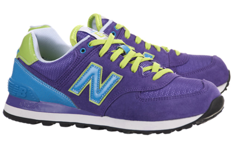 (WMNS) New Balance 574 Series Carnival Sneakers Purple/Blue WL574BFU