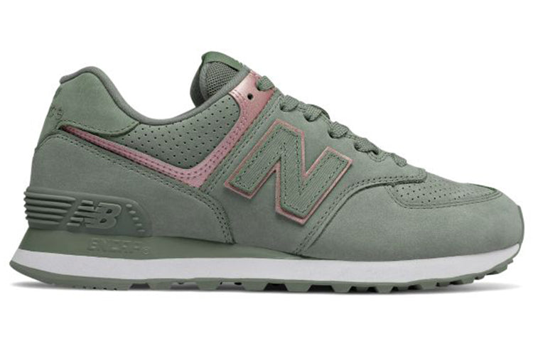 (WMNS) New Balance 574SeriesNubuck Green WL574NBL