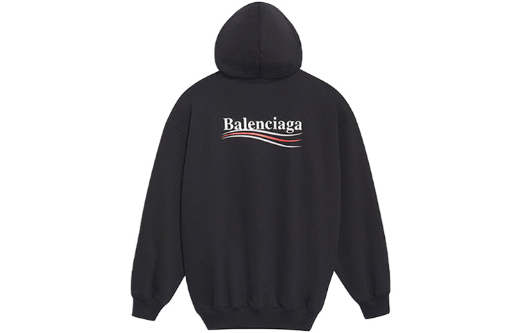 (WMNS) Balenciaga Printing Hoodie Black 578135TIV531000