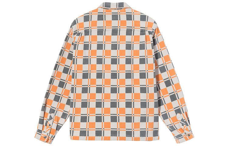 Stussy Brent Plaid L/S Shirt 'Tan' 110199