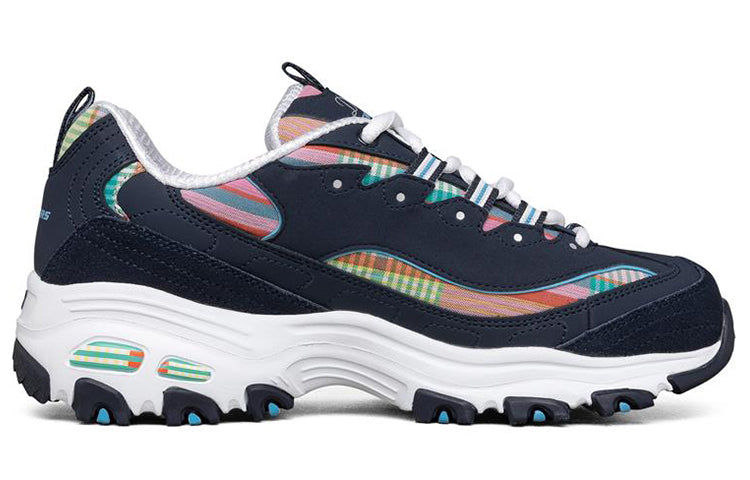 (WMNS) Skechers D'Lites 1.0 Low-Top Running Shoes Blue 149467-NVMT