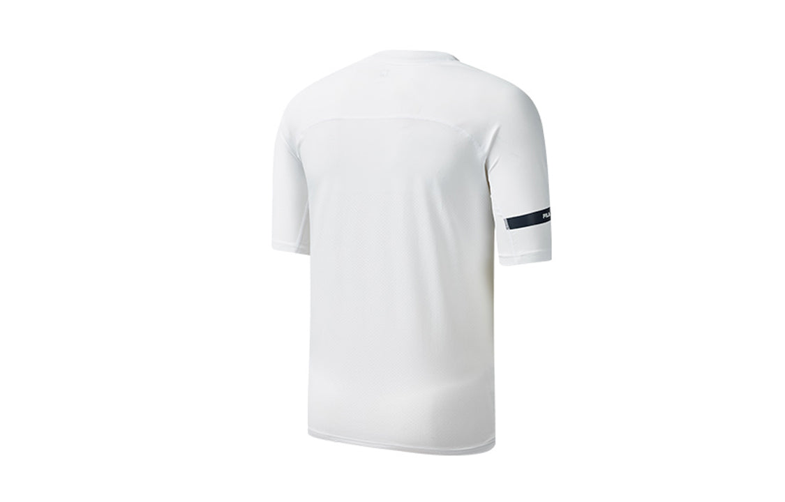 FILA Athletics Alphabet Logo Printing Sports Short Sleeve White A11M021109F-WT