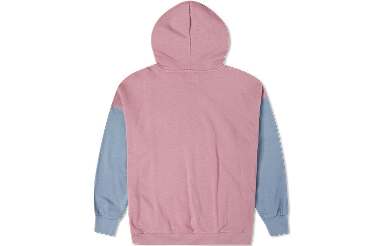 (WMNS) Converse Oversized Color-Blocked Pullover Hoodie Asia Sizing 'Pink Aura' 10022963-659