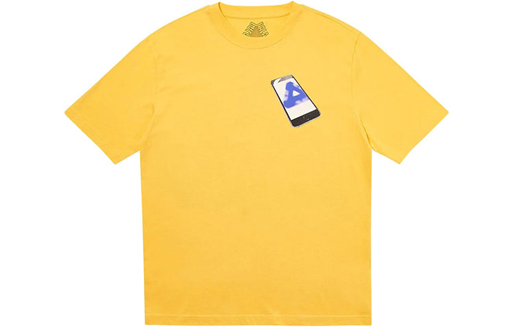 Men's PALACE Tri-Phone Printing Short Sleeve Yellow P18TS120
