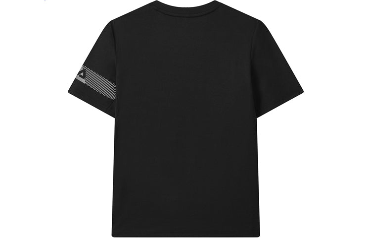 FILA Elastic Casual Knit Sports Short Sleeve Black A11M121117F-BK