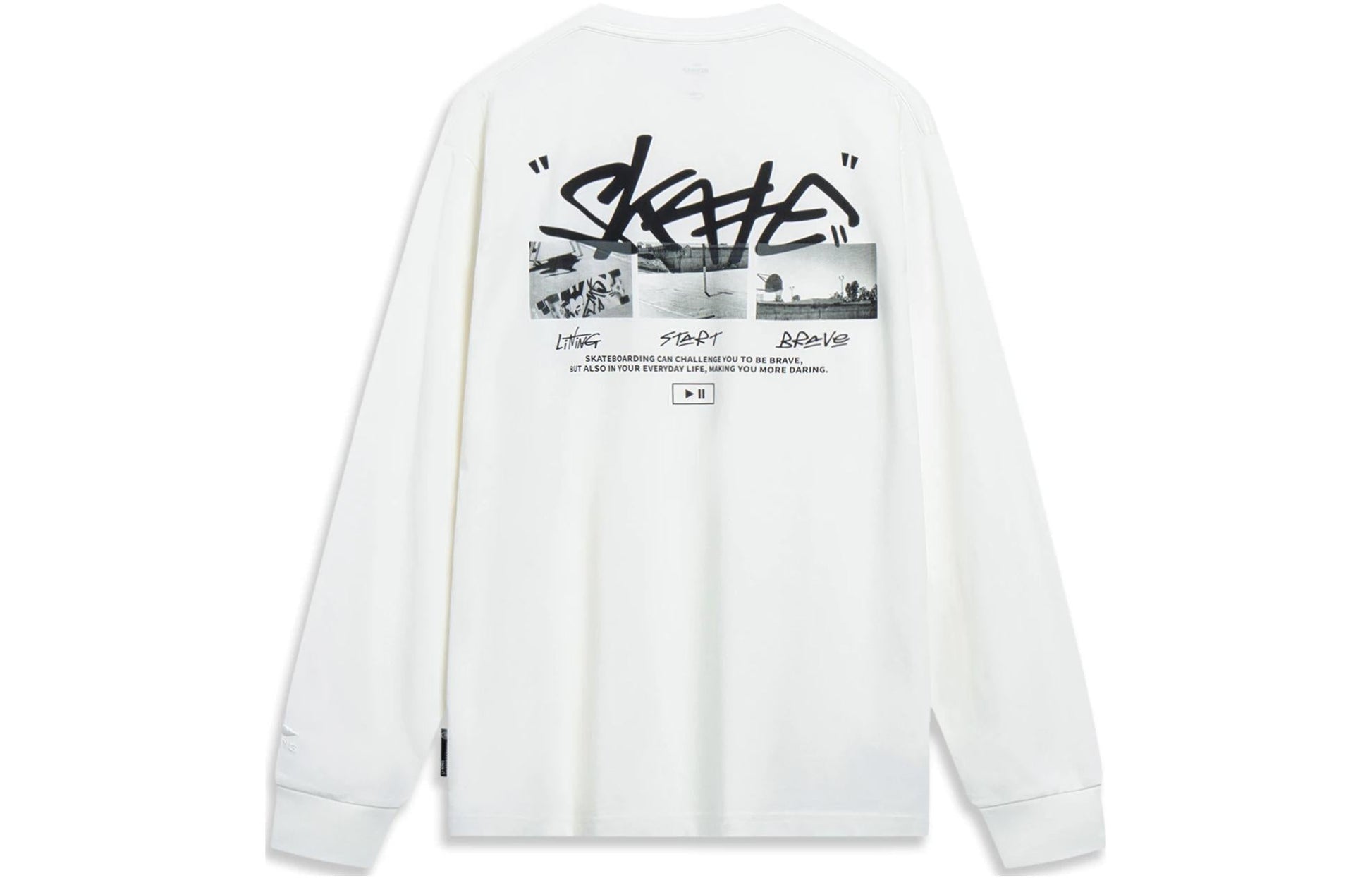 Li-Ning x Disney Oswald Graphic Long Sleeve T-shirt 'White' AHST321-3
