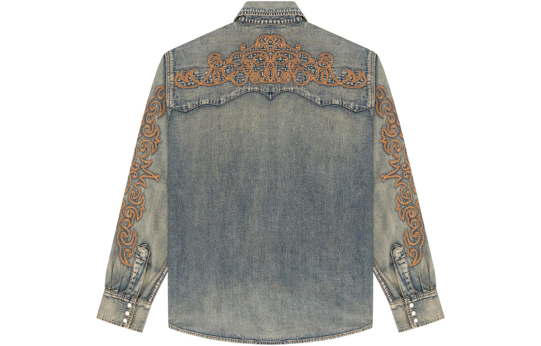 Denim Tears x Levi's Western Stitch Denim Shirt 'Worn Indigo' A5616-0000