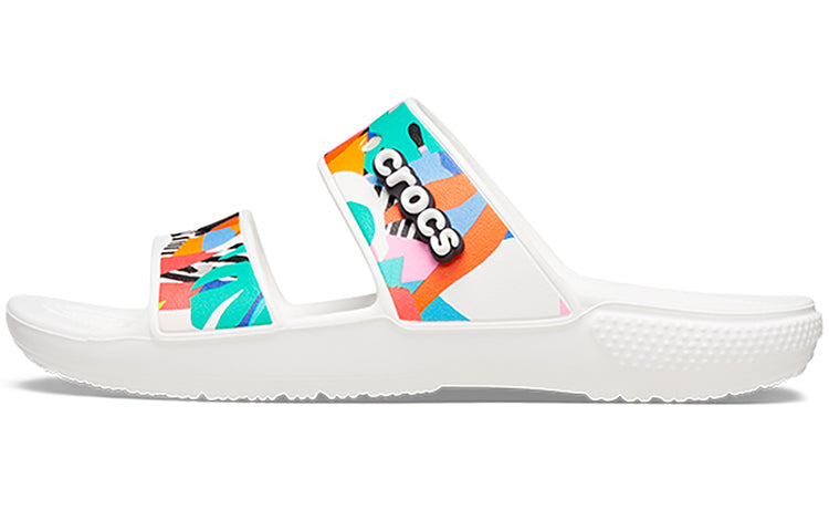 Crocs Classic Clog Cozy Unisex White Multi-Color Slippers 'White' 207856-94S
