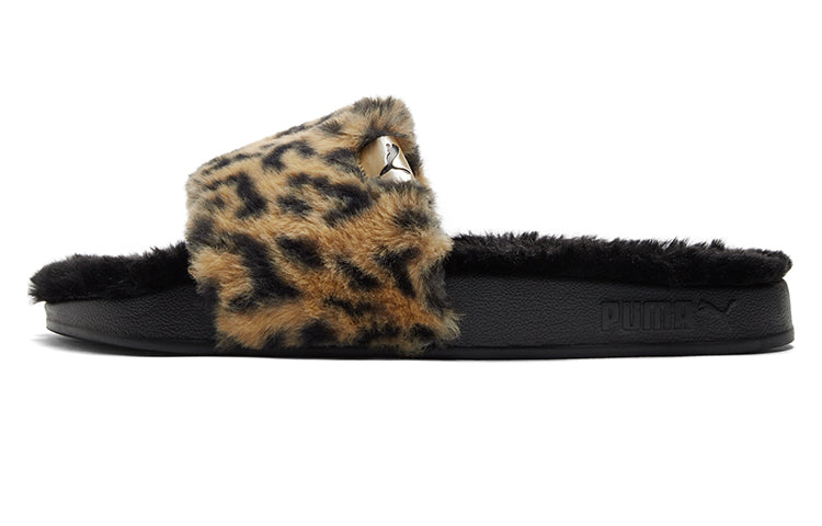 (WMNS) PUMA Shoes Sports slippers 'Black Yellow' 385804-02