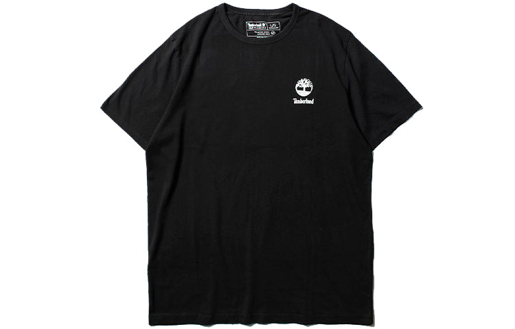 Men's Timberland SS20 Logo Printing Short Sleeve Black A22RP001