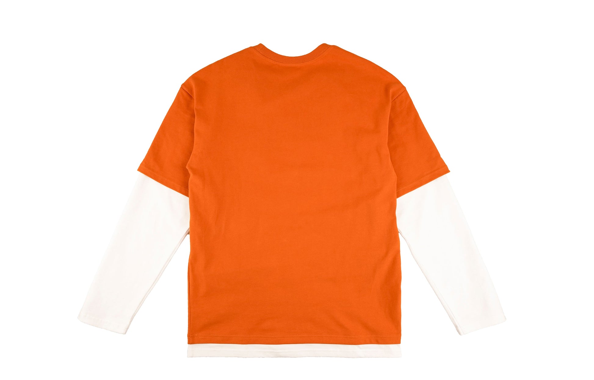 New Balance Colorblock Casual Long Sleeves Orange T-Shirt NDA3E011-ORG