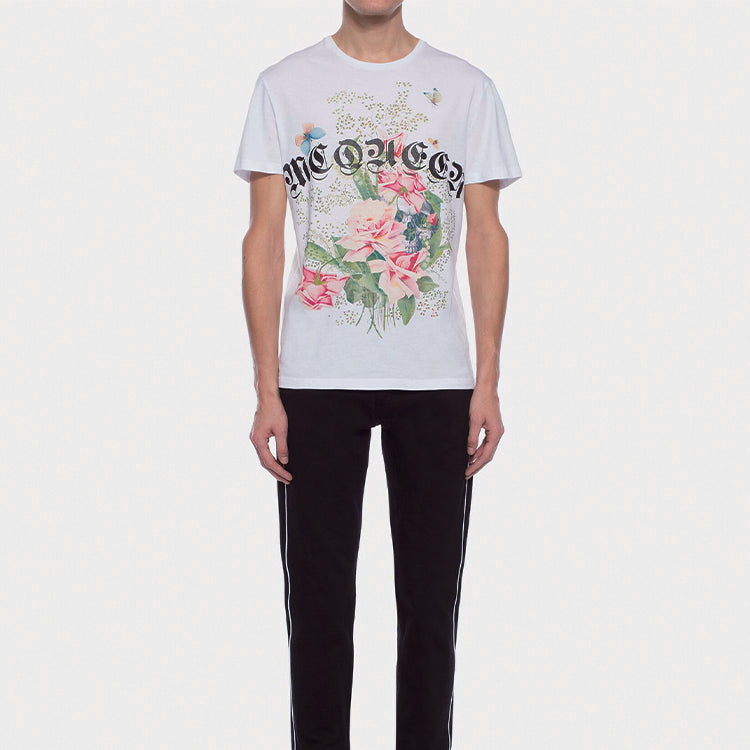 Men's Alexander McQueen Rose Skeleton White 520302QLZ710900
