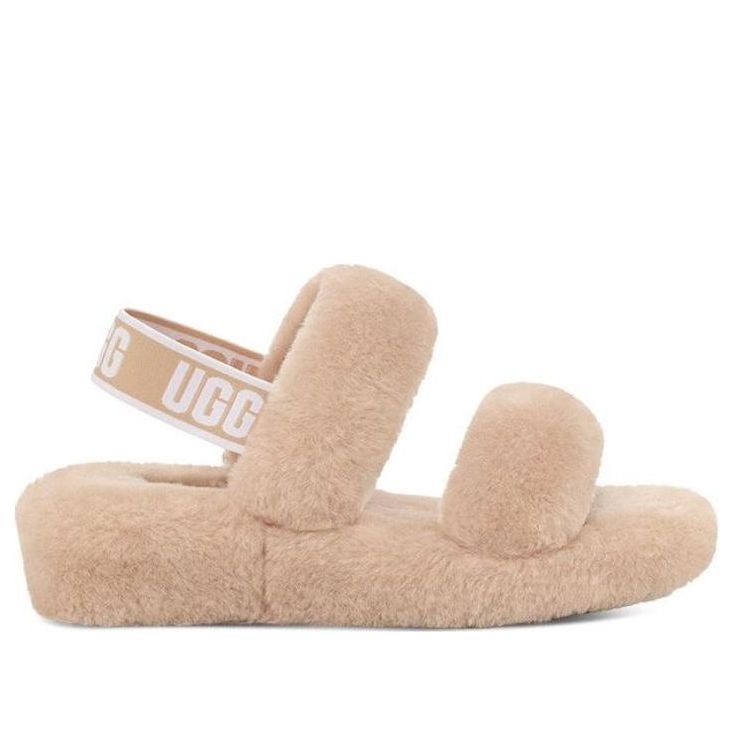 (WMNS) UGG Oh Yeah Slide 'Driftwood' 1107953-DRI