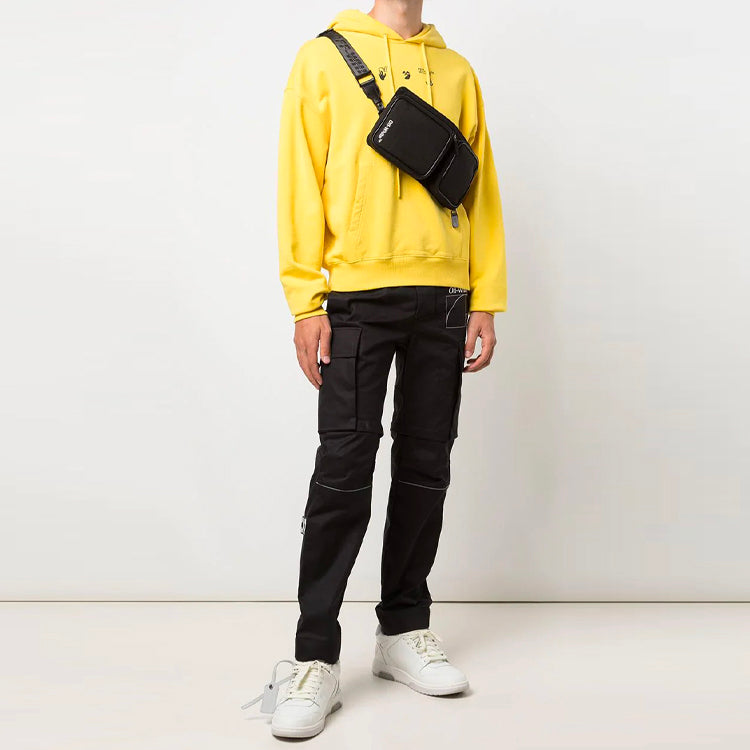 Off-White FW21 Casual Long Sleeves Loose Fit Yellow OMBB037S21FLE0051955