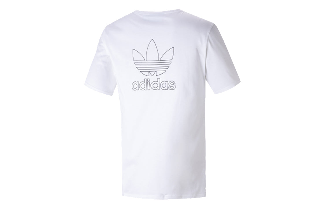 adidas originals Logo Sports Short Sleeve White GE0825