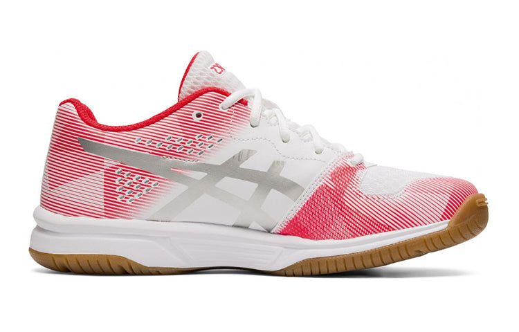 (GS) ASICS Gel Tactic Sneakers White/Red 1074A014-101