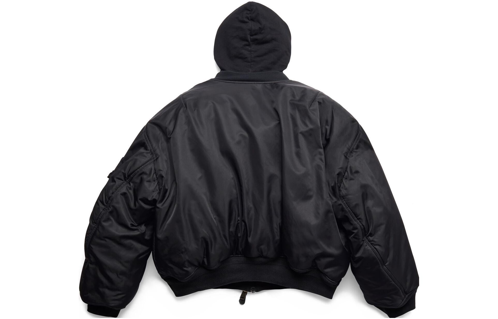 Balenciaga Paris All In Bomber Jacket 'Black' 746456TNO271000