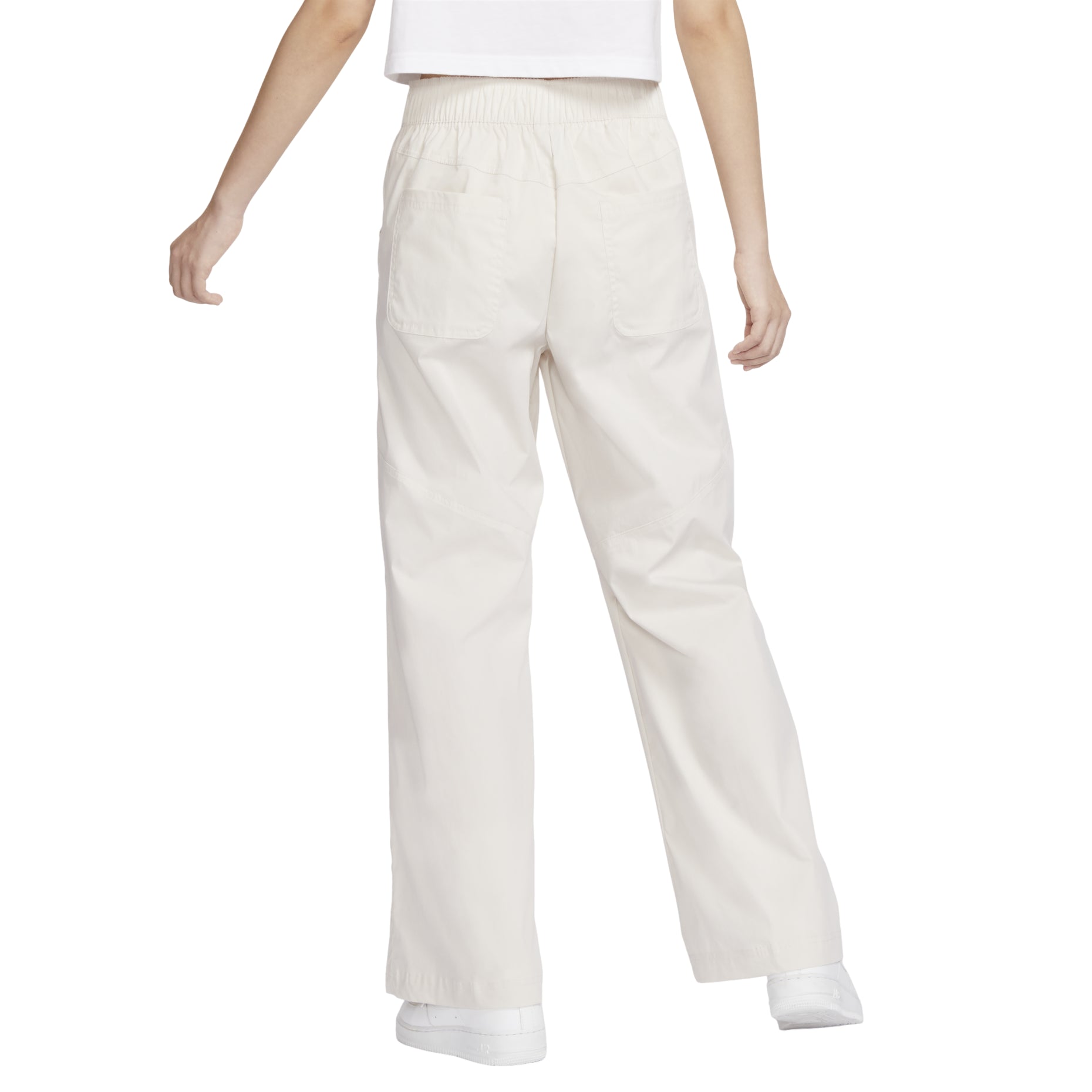 (WMNS) Nike Sportswear Essentials Woven High-Rise Pants 'Beige' FB8285-104