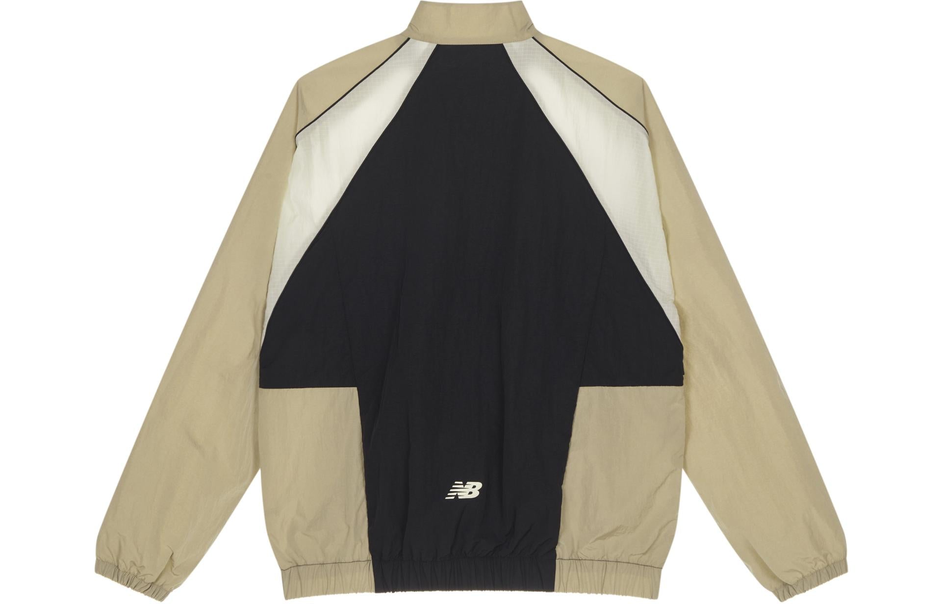 New Balance Color Block Woven Windbreaker Asia Sizing 'Beige Black' NAE24011-BWN