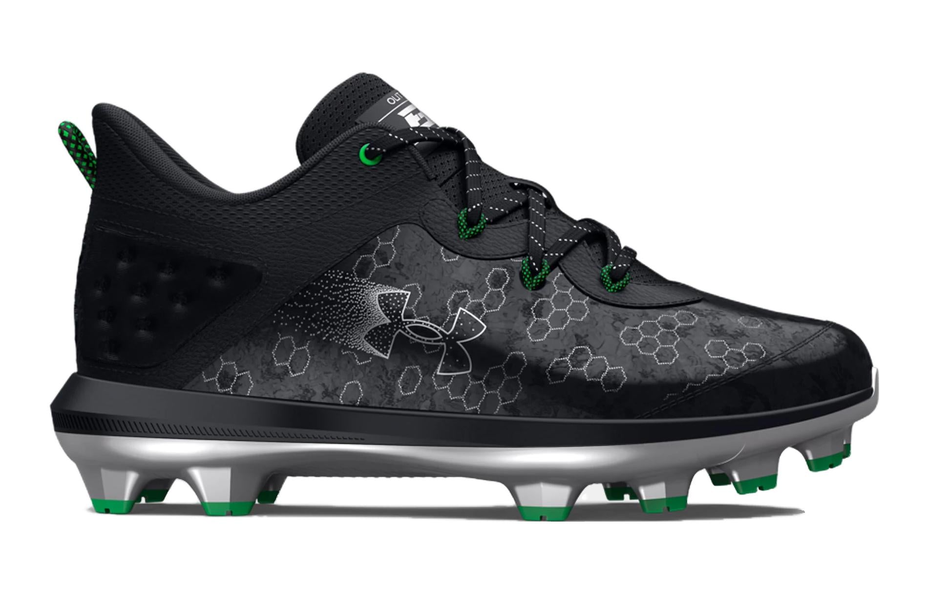 (GS) Under Armour Harper 8 TPU 'Black Green' 3026595-001