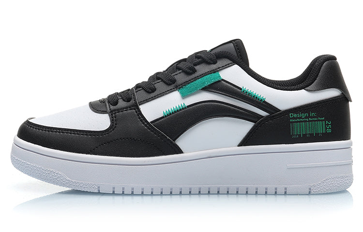 (WMNS) Li-Ning No.258 Classic Leisure Low 'White Black Green' AGCN402-2