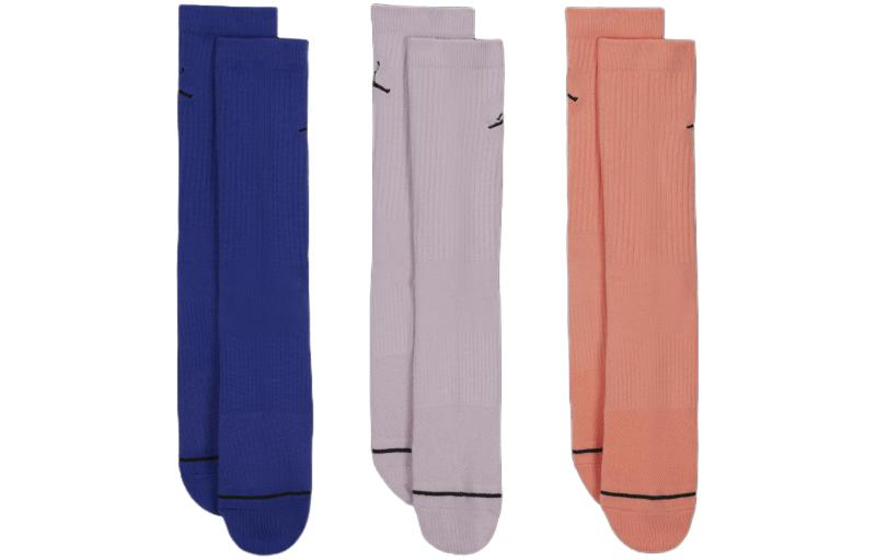 Air Jordan Dri-FIT Crew Socks 3 Pack 'Blue Purple Orange' DX9632-906