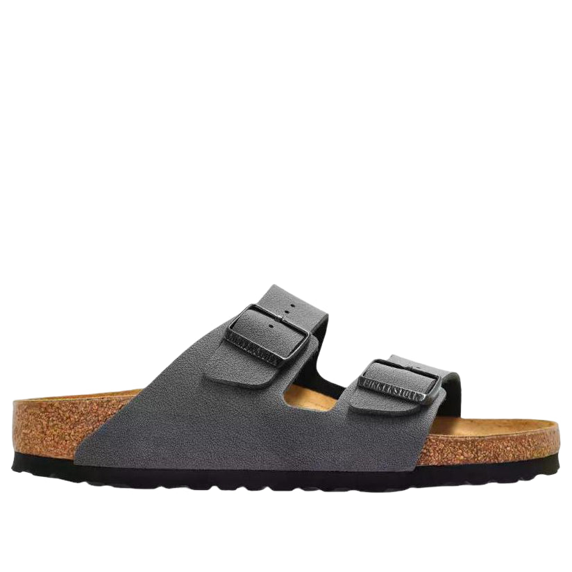 Birkenstock Arizona Birkibuc 'Velvet Gray Black Buckles' 1032023