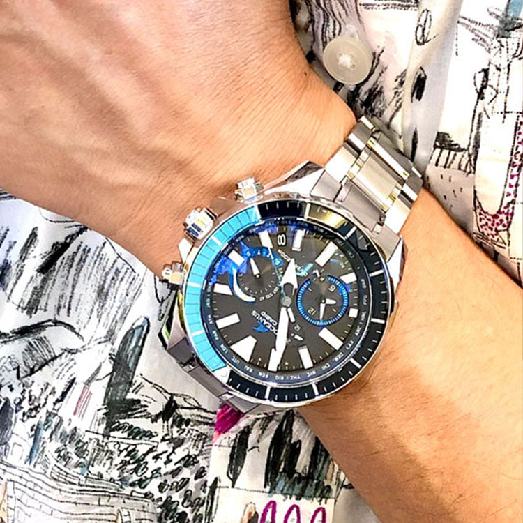 CASIO General OCEANUS Japan / South Korea Fashion Waterproof Sports Blue Analog OCW-P2000-1AJF