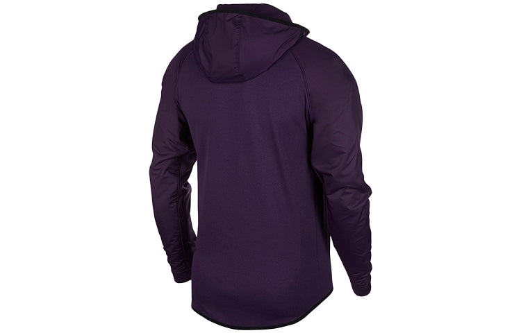 Nike Sports Training Stay Warm Fleece Lined Hooded Jacket Purple AT3918-525