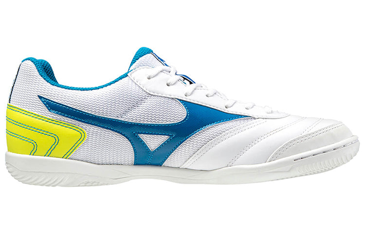 Mizuno Morelia Sala Club Low Tops Lightweight Volleyball Shoes White Blue Yellow Q1GA200324
