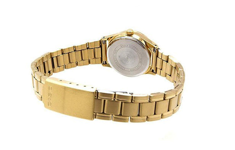 CASIO Stainless Steel Strap Quartz Waterproof White Dial White Analog LTP-V006G-7B