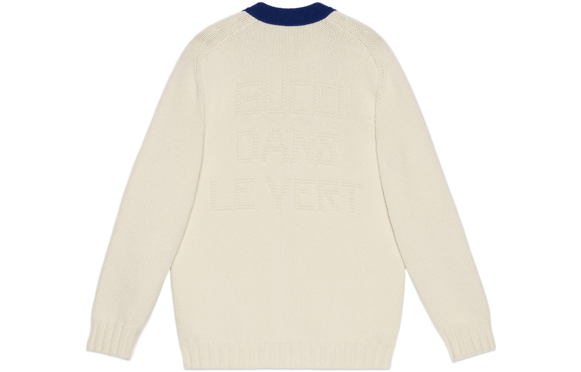 Gucci Lunar New Year Wool Cardigan 'Ivory Blue' 724933-XKCW6-9254