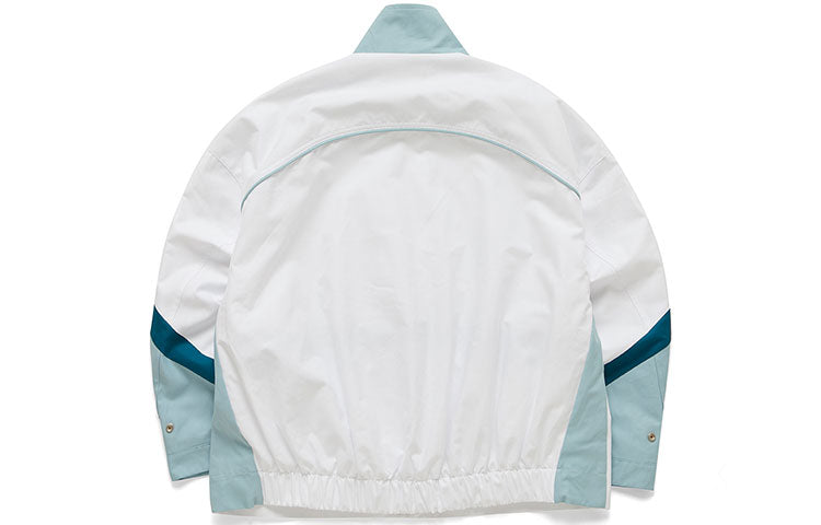 Fila FUSION Woven Loose Casual Colorblock Jacket White T11W113708F-WT