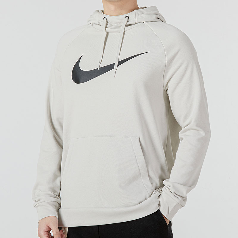 Men's Nike Casual Sports Logo Hooded Breathable Pullover White CZ2426-072