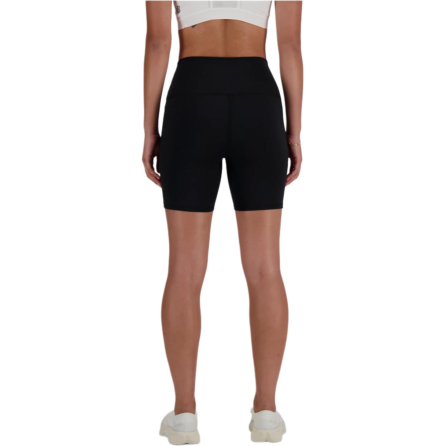 (WMNS) New Balance NB Harmony High Rise Short 6" Asia Sizing 'Black' WS41114-BK