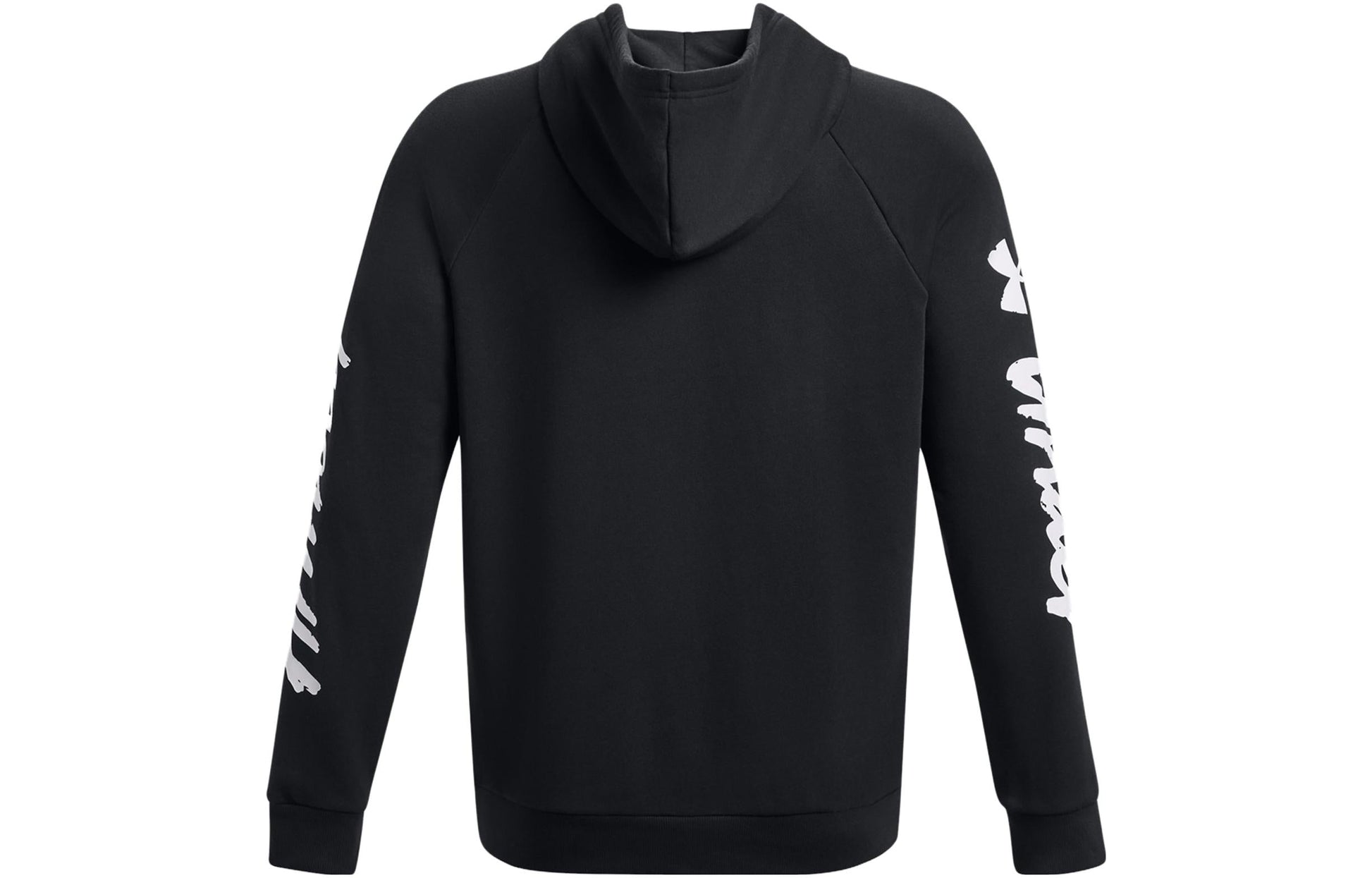 Under Armour Rival Fleece Graphic Hoodie 'Black White' 1379760-001