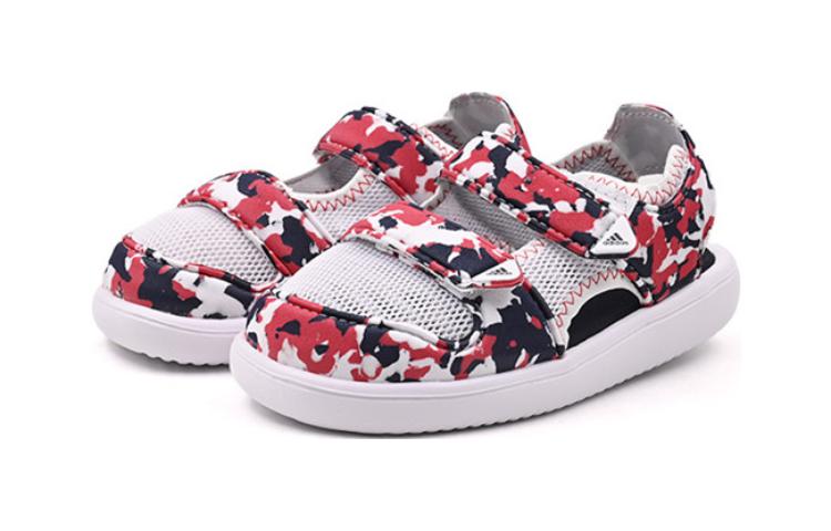 (PS) adidas Comfort Sandals Camouflage 'White Red' HP6791