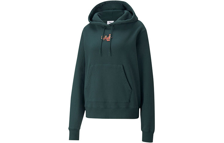 (WMNS) PUMA x Liberty Hoodie 'Green' 533258-80