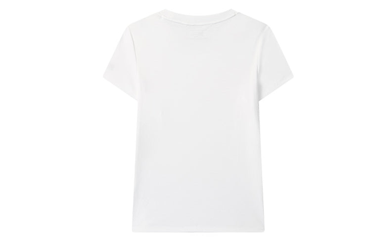 (WMNS) FILA Short Sleeve Casual Minimalistic Cozy Short Sleeve White F11W021125F-WT