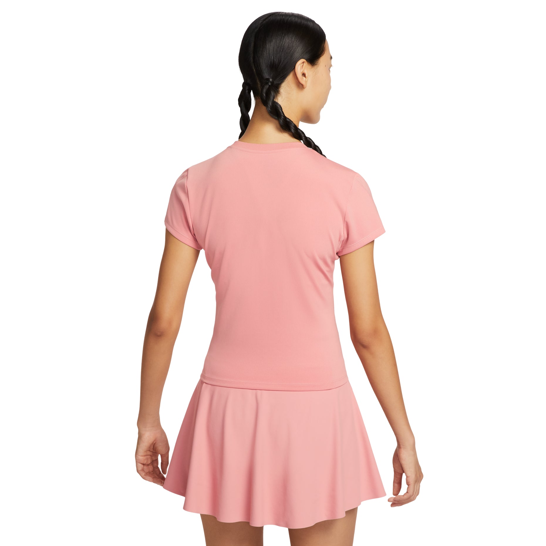 (WMNS) Nike Court Advantage Dri-Fit Short Sleeve Tennis Top 'Red Stardust' HQ2995-618