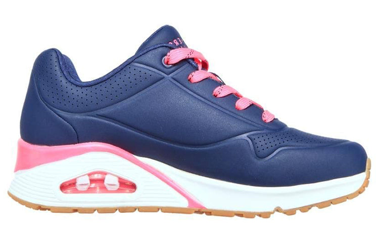 (WMNS) Skechers Uno Highlines Low-Top Blue/Pink 155172-NVHP