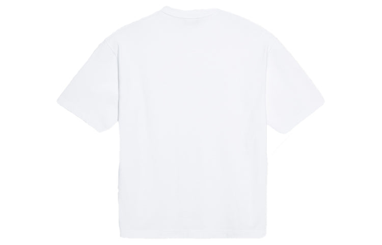 Men's Balenciaga Band Portrait Printing Logo Retro Short Sleeve White 612966TIV479000